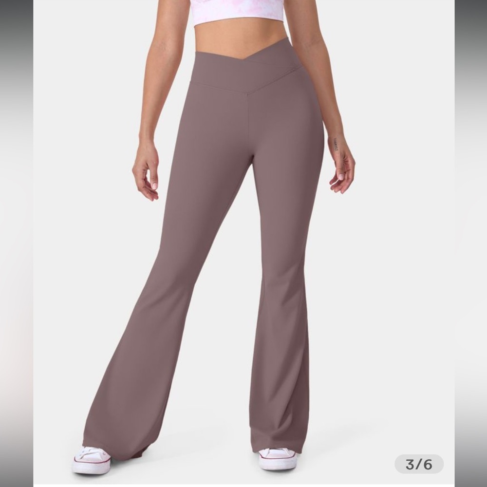Halara Crossover Flared Leggings - image 1